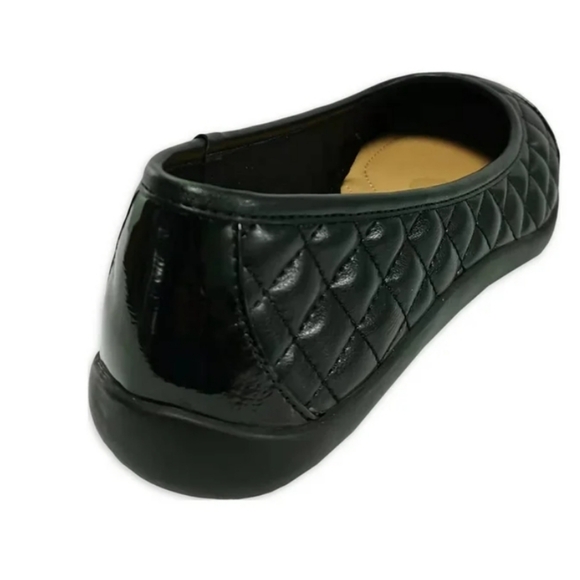 Time and Tru Women's Cap Toe Quilted Ballet Flats, Wide Width Size 8W NWT - Picture 6 of 7
